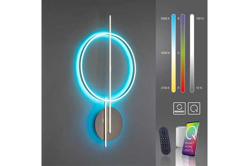 Taklampa Q-Arkoa - 60x6x115 cm - Belysning & el - Inomhusbelysning & lampor - Sovrumslampa - Taklampa sovrum