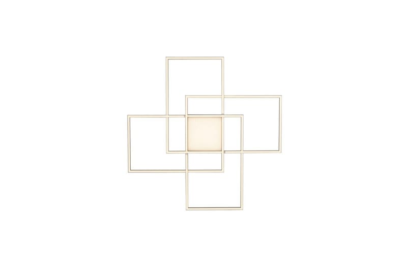 Taklampa Q-Asmin - 80x6x80 cm - Belysning & el - Inomhusbelysning & lampor - Sovrumslampa - Taklampa sovrum