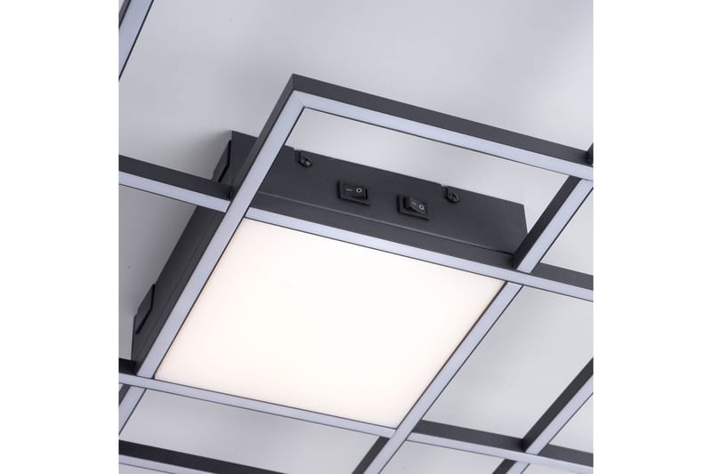 Taklampa Q-Asmin - 80x6x80 cm - Belysning & el - Inomhusbelysning & lampor - Sovrumslampa - Taklampa sovrum