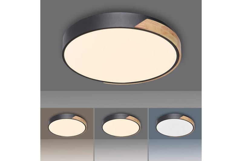 Taklampa Q-Bila - 52x7x51 cm - Belysning & el - Inomhusbelysning & lampor - Sovrumslampa - Taklampa sovrum