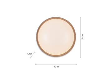 Taklampa Q-Emilia - 50x12x50 cm - Belysning & el - Inomhusbelysning & lampor - Sovrumslampa - Taklampa sovrum