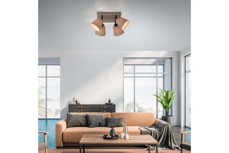 Taklampa Riala - 59x25,5x59 cm - Belysning & el - Inomhusbelysning & lampor - Sovrumslampa - Taklampa sovrum