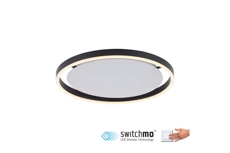 Taklampa Ritus - 39,3x5,3x39,3 cm, Antracit - Belysning & el - Inomhusbelysning & lampor - Sovrumslampa - Taklampa sovrum