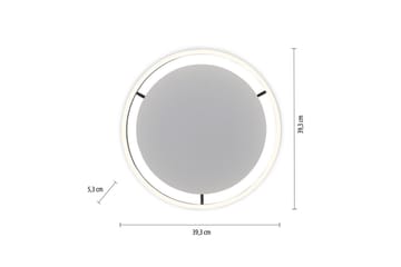 Taklampa Ritus - 39,3x5,3x39,3 cm, Antracit - Belysning & el - Inomhusbelysning & lampor - Sovrumslampa - Taklampa sovrum
