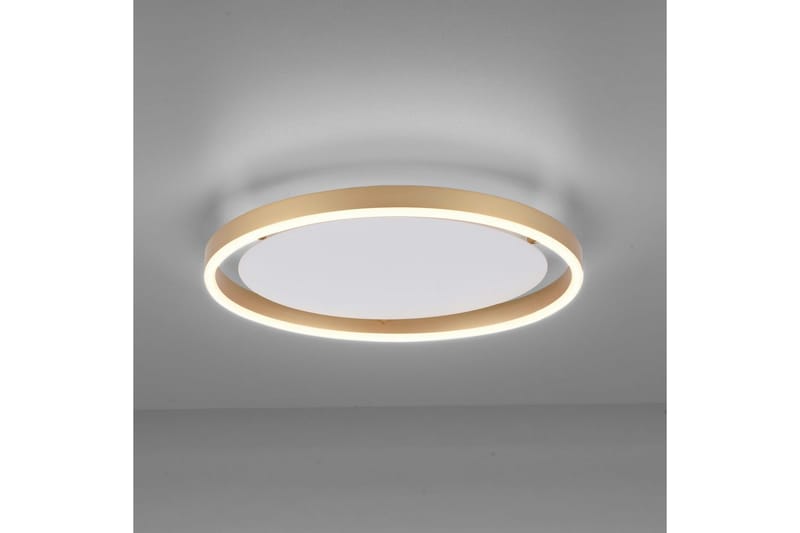 Taklampa Ritus - 39,3x5,3x39,3 cm, Matt mässing - Belysning & el - Inomhusbelysning & lampor - Sovrumslampa - Taklampa sovrum