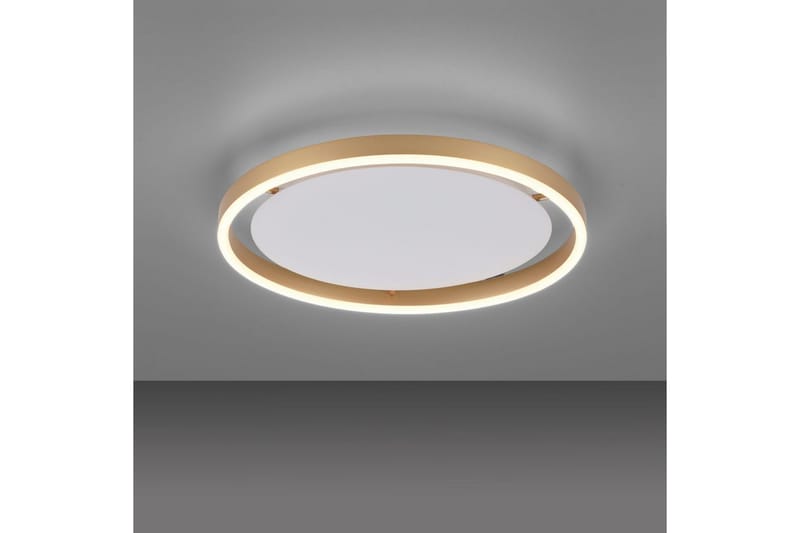 Taklampa Ritus - 39,3x5,3x39,3 cm, Matt mässing - Belysning & el - Inomhusbelysning & lampor - Sovrumslampa - Taklampa sovrum