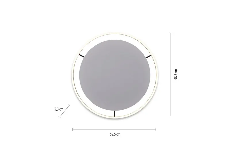Taklampa Ritus - 58,5x5,3x58,5 cm, Antracit - Belysning & el - Inomhusbelysning & lampor - Sovrumslampa - Taklampa sovrum