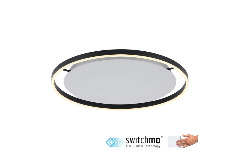 Taklampa Ritus - 58,5x5,3x58,5 cm, Antracit - Belysning & el - Inomhusbelysning & lampor - Sovrumslampa - Taklampa sovrum