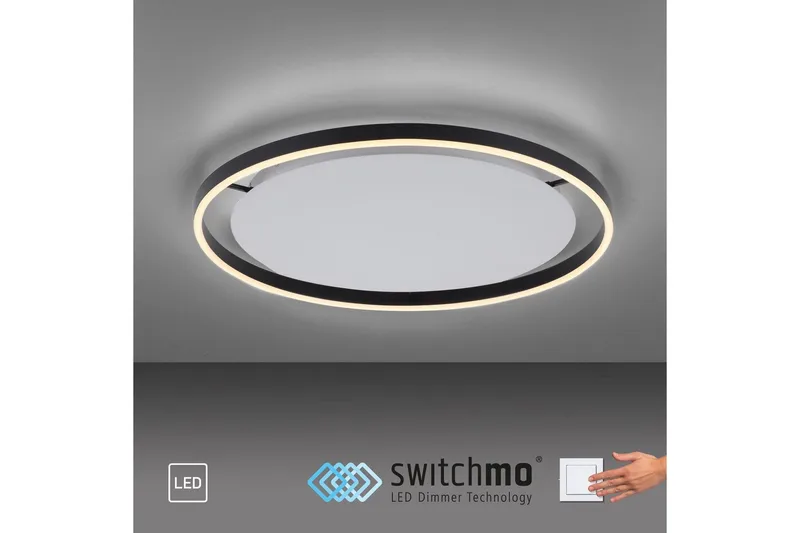 Taklampa Ritus - 58,5x5,3x58,5 cm, Antracit - Belysning & el - Inomhusbelysning & lampor - Sovrumslampa - Taklampa sovrum