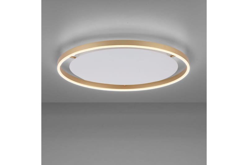 Taklampa Ritus - 58,5x5,3x58,5 cm, Matt mässing - Belysning & el - Inomhusbelysning & lampor - Sovrumslampa - Taklampa sovrum