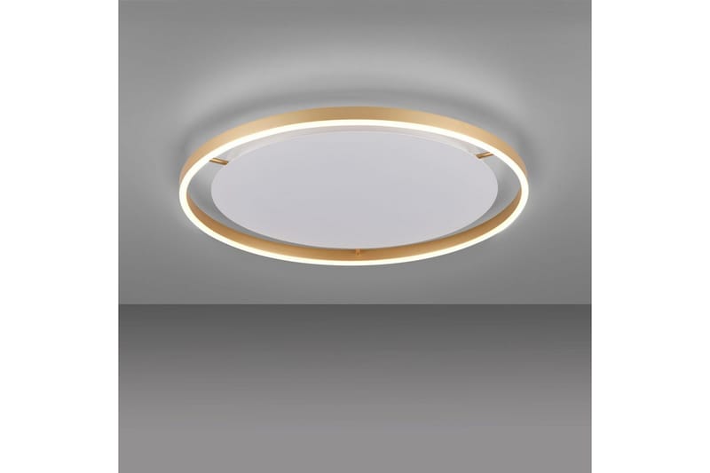 Taklampa Ritus - 58,5x5,3x58,5 cm, Matt mässing - Belysning & el - Inomhusbelysning & lampor - Sovrumslampa - Taklampa sovrum