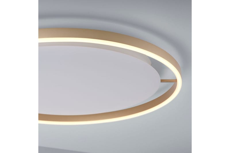 Taklampa Ritus - 58,5x5,3x58,5 cm, Matt mässing - Belysning & el - Inomhusbelysning & lampor - Sovrumslampa - Taklampa sovrum