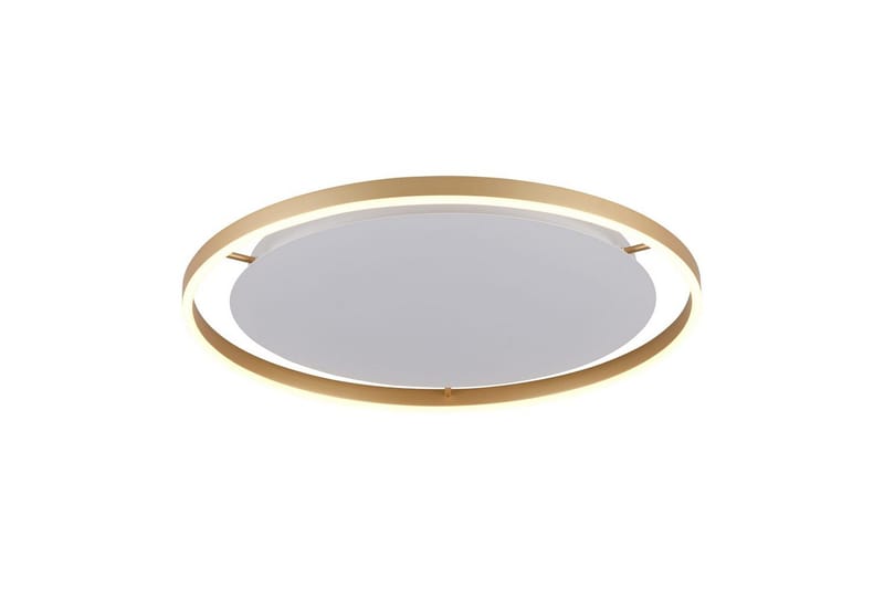 Taklampa Ritus - 58,5x5,3x58,5 cm, Matt mässing - Belysning & el - Inomhusbelysning & lampor - Sovrumslampa - Taklampa sovrum