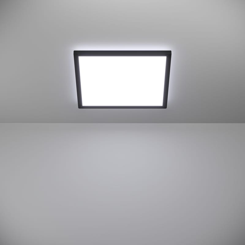 Taklampa Rovito - Svart, 390x390 mm - Belysning & el - Inomhusbelysning & lampor - Sovrumslampa - Taklampa sovrum