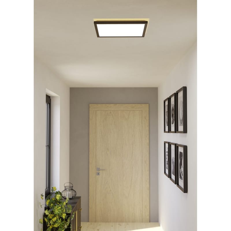 Taklampa Rovito - Svart, 390x390 mm - Belysning & el - Inomhusbelysning & lampor - Sovrumslampa - Taklampa sovrum