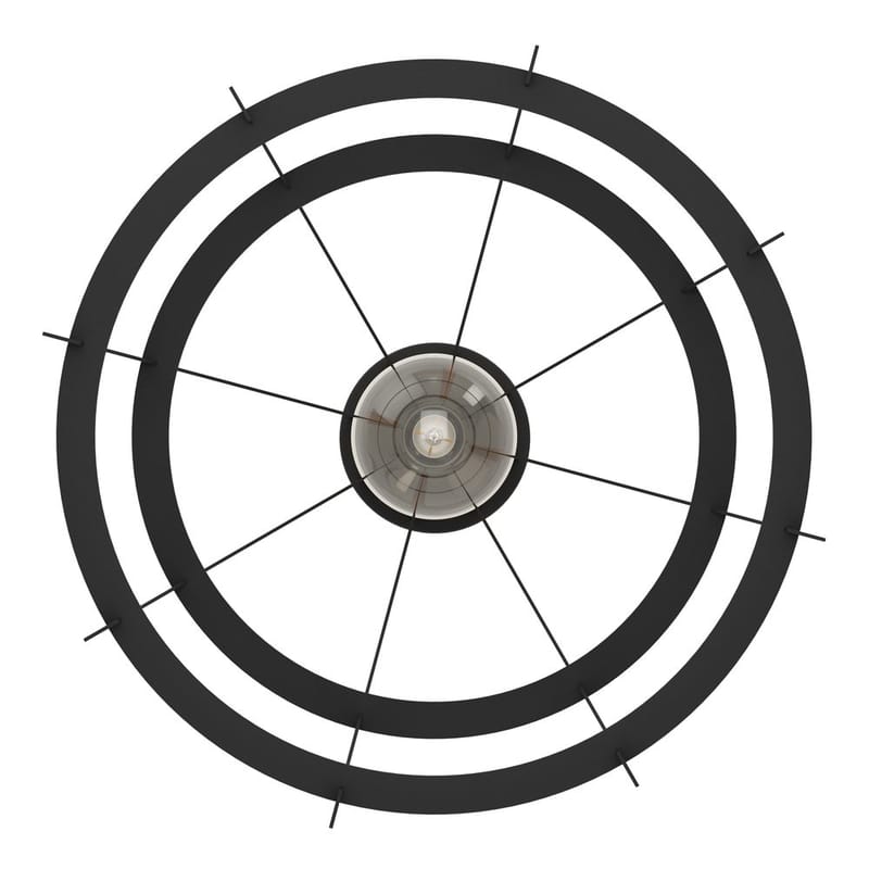 Taklampa Stillington - Svart/Fanér - Belysning & el - Inomhusbelysning & lampor - Sovrumslampa - Taklampa sovrum