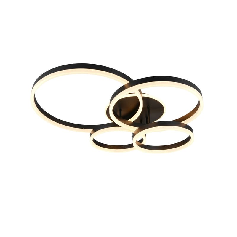 Taklampa TRIO Drake - Mattsvart - Belysning & el - Inomhusbelysning & lampor - Sovrumslampa - Taklampa sovrum