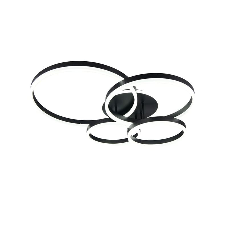 Taklampa TRIO Drake - Mattsvart - Belysning & el - Inomhusbelysning & lampor - Sovrumslampa - Taklampa sovrum