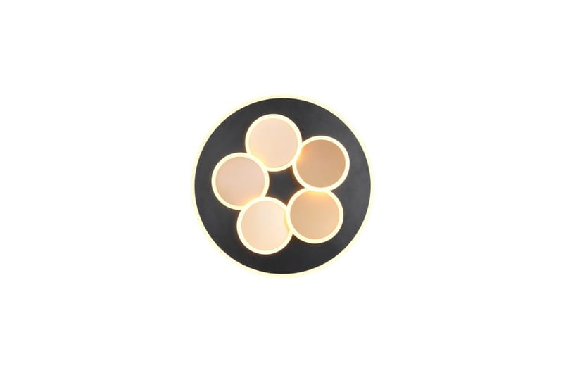 Taklampa TRIO Mandala Mattsvart/guld - Mattsvart/guld - Belysning & el - Inomhusbelysning & lampor - Sovrumslampa - Taklampa sovrum