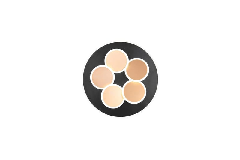 Taklampa TRIO Mandala Mattsvart/guld - Mattsvart/guld - Belysning & el - Inomhusbelysning & lampor - Sovrumslampa - Taklampa sovrum