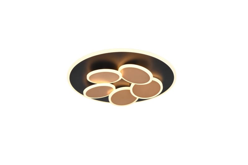 Taklampa TRIO Mandala Mattsvart/guld - Mattsvart/guld - Belysning & el - Inomhusbelysning & lampor - Sovrumslampa - Taklampa sovrum