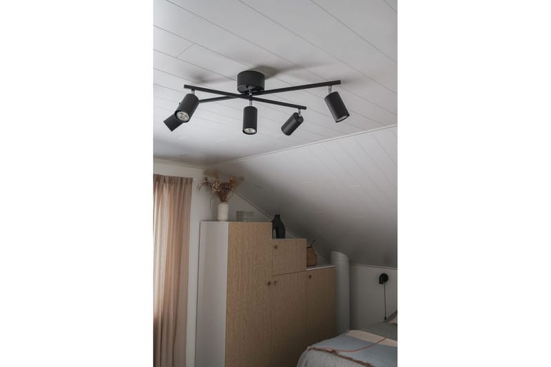 Taklampa TRIO Marlina Mattsvart - Mattsvart - Belysning & el - Inomhusbelysning & lampor - Sovrumslampa - Taklampa sovrum