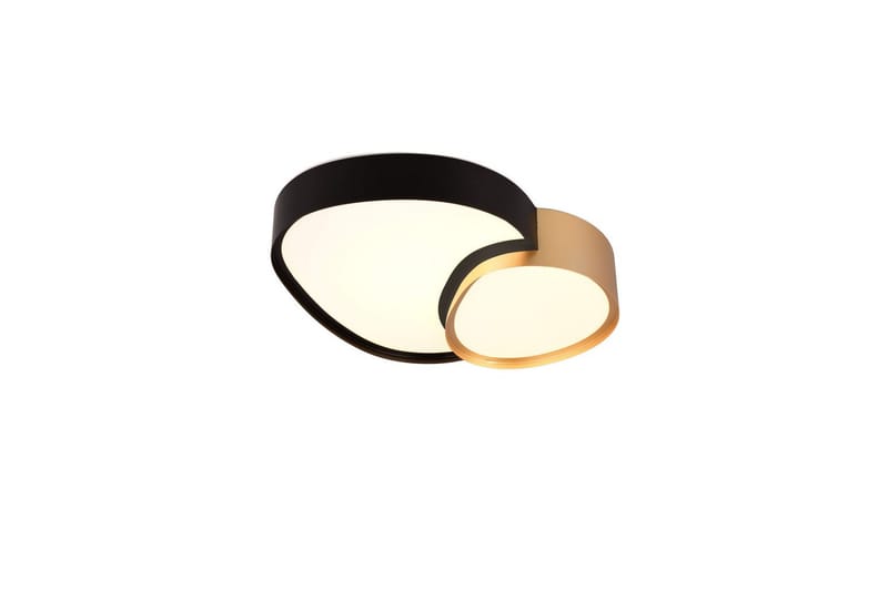 Taklampa TRIO Rise 43 cm, Svart/guld - 43 cm, Svart/guld - Belysning & el - Inomhusbelysning & lampor - Sovrumslampa - Taklampa sovrum