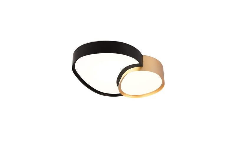Taklampa TRIO Rise 43 cm, Svart/guld - 43 cm, Svart/guld - Belysning & el - Inomhusbelysning & lampor - Sovrumslampa - Taklampa sovrum