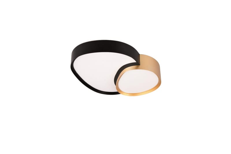 Taklampa TRIO Rise 43 cm, Svart/guld - 43 cm, Svart/guld - Belysning & el - Inomhusbelysning & lampor - Sovrumslampa - Taklampa sovrum