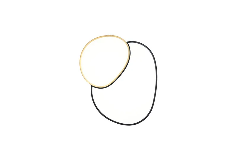 Taklampa TRIO Rise 77 cm, Svart/guld - 77 cm, Svart/guld - Belysning & el - Inomhusbelysning & lampor - Sovrumslampa - Taklampa sovrum