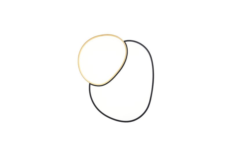 Taklampa TRIO Rise 77 cm, Svart/guld - 77 cm, Svart/guld - Belysning & el - Inomhusbelysning & lampor - Sovrumslampa - Taklampa sovrum