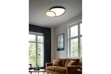 Taklampa TRIO Rise 77 cm, Svart/guld - 77 cm, Svart/guld - Belysning & el - Inomhusbelysning & lampor - Sovrumslampa - Taklampa sovrum