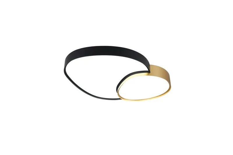 Taklampa TRIO Rise 77 cm, Svart/guld - 77 cm, Svart/guld - Belysning & el - Inomhusbelysning & lampor - Sovrumslampa - Taklampa sovrum