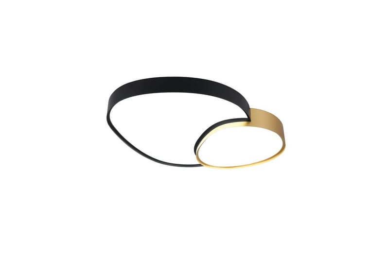 Taklampa TRIO Rise 77 cm, Svart/guld - 77 cm, Svart/guld - Belysning & el - Inomhusbelysning & lampor - Sovrumslampa - Taklampa sovrum