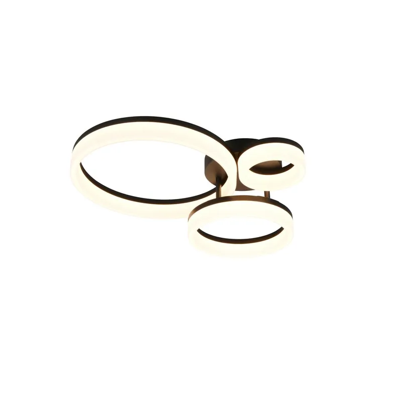 Taklampa TRIO Scope - 3 lampor, Mattsvart - Belysning & el - Inomhusbelysning & lampor - Sovrumslampa - Taklampa sovrum