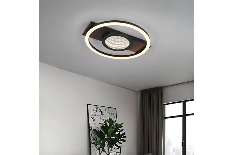 Taklampa TRIO Wheeler Fyrkant, Mattsvart - Fyrkant, Mattsvart - Belysning & el - Inomhusbelysning & lampor - Sovrumslampa - Taklampa sovrum