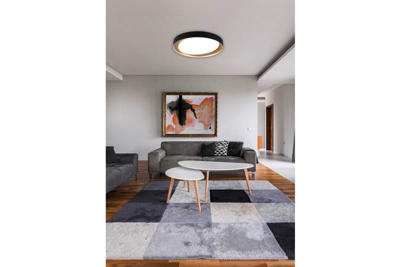 Taklampa TRIO Zeta Svart/guld - Svart/guld - Belysning & el - Inomhusbelysning & lampor - Sovrumslampa - Taklampa sovrum