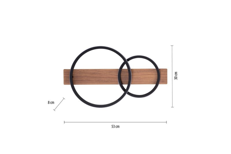 Taklampa Trooper - 30x8x53 cm - Belysning & el - Inomhusbelysning & lampor - Sovrumslampa - Taklampa sovrum