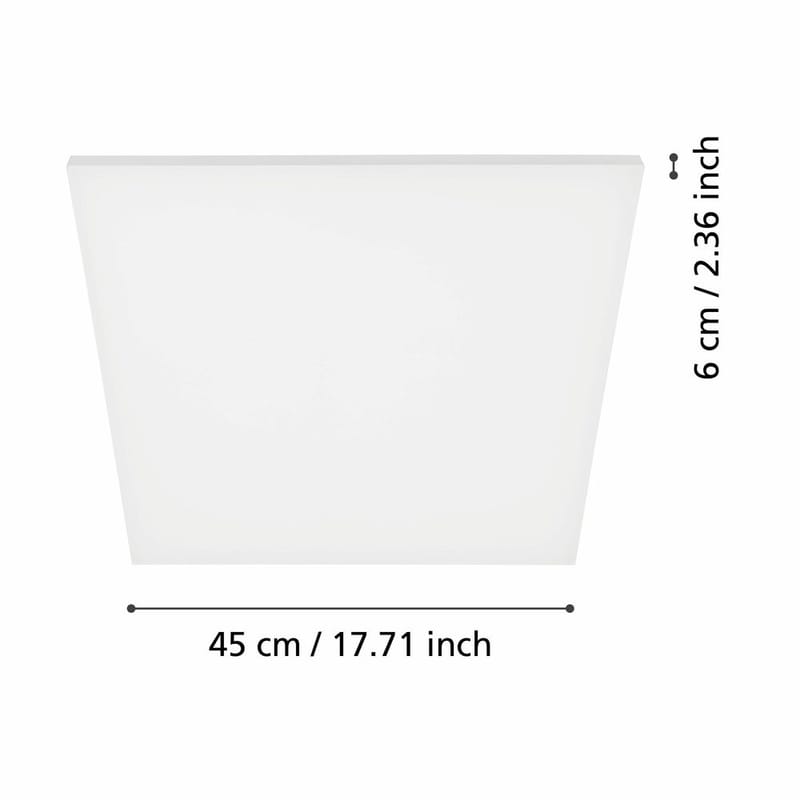 Taklampa Turcona - 450x450 mm - Belysning & el - Inomhusbelysning & lampor - Sovrumslampa - Taklampa sovrum