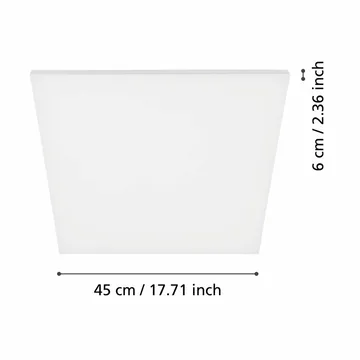 Taklampa Turcona - 450x450 mm - Belysning & el - Inomhusbelysning & lampor - Sovrumslampa - Taklampa sovrum