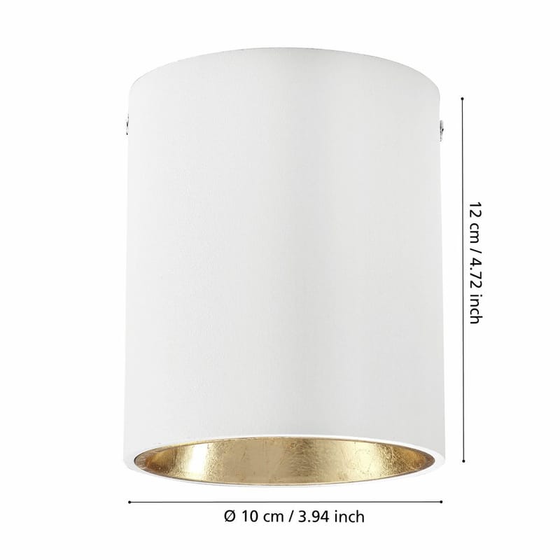 Taklampa Polasso - Vit/Guld - Belysning & el - Inomhusbelysning & lampor - Sovrumslampa - Taklampa sovrum