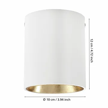 Taklampa Polasso - Vit/Guld - Belysning & el - Inomhusbelysning & lampor - Sovrumslampa - Taklampa sovrum