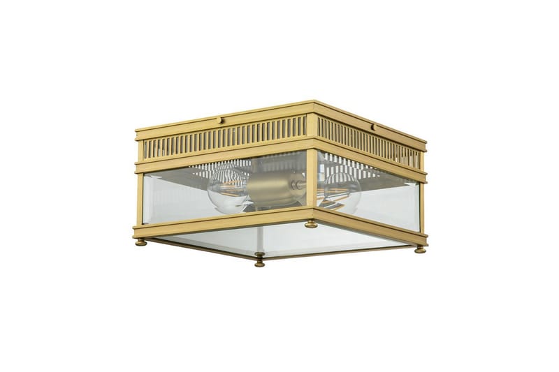 Takmonterad Elstead Lighting Holborn Borstad mässing - Borstad mässing - Belysning & el - Inomhusbelysning & lampor - Sovrumslampa - Taklampa sovrum