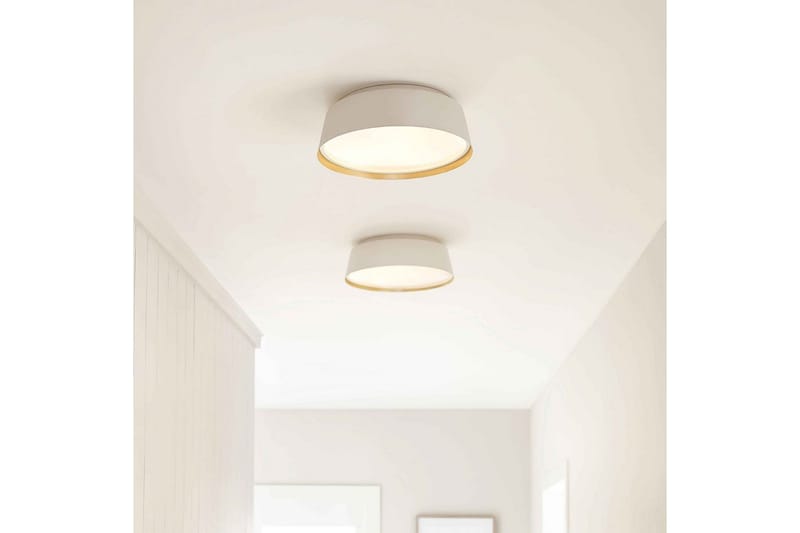 Takmonterad Feiss Asher Matt vit och guld - Matt vit och guld - Belysning & el - Inomhusbelysning & lampor - Sovrumslampa - Taklampa sovrum