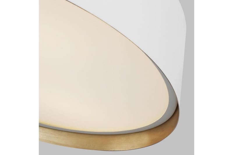 Takmonterad Feiss Asher Matt vit och guld - Matt vit och guld - Belysning & el - Inomhusbelysning & lampor - Sovrumslampa - Taklampa sovrum