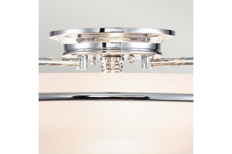 Takmonterad Quoizel Griffin Polerad Krom - Polerad Krom - Belysning & el - Inomhusbelysning & lampor - Sovrumslampa - Taklampa sovrum