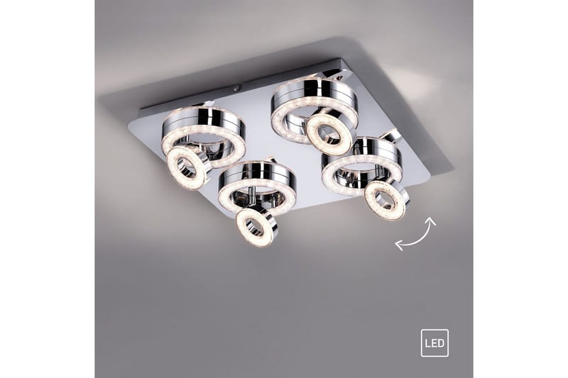 Tim Just Light Taklampa - Chrome - Belysning & el - Inomhusbelysning & lampor - Sovrumslampa - Taklampa sovrum