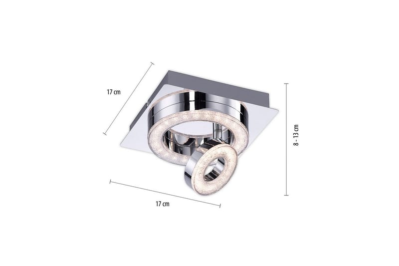 Tim Just Light Taklampa - Chrome - Belysning & el - Inomhusbelysning & lampor - Sovrumslampa - Taklampa sovrum