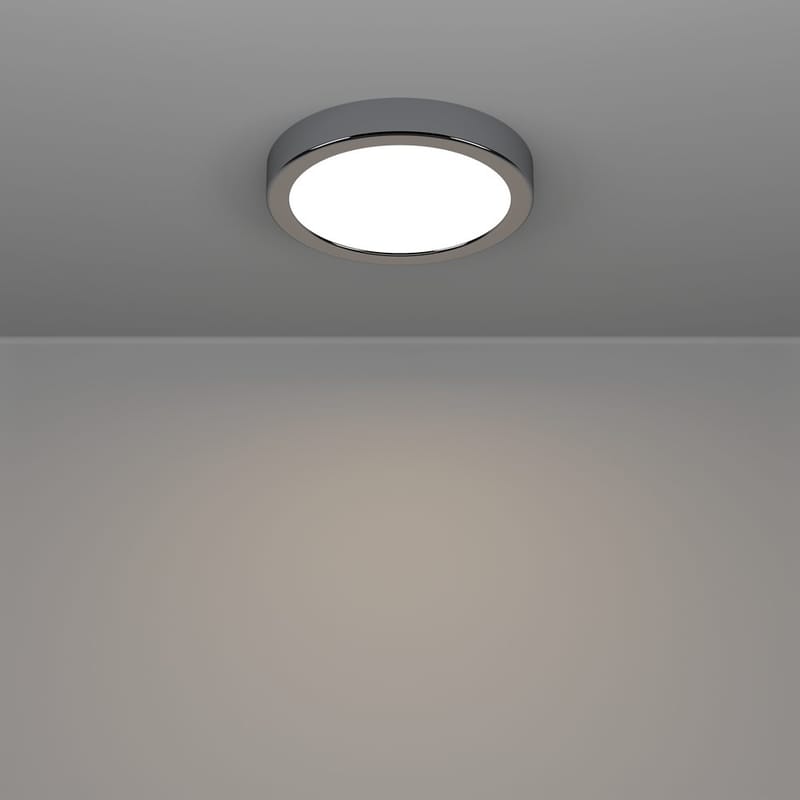 Utanpåliggande lampa Fueva Rund - Krom - Belysning & el - Inomhusbelysning & lampor - Sovrumslampa - Taklampa sovrum