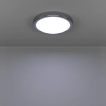 Utanpåliggande lampa Fueva Rund - Krom - Belysning & el - Inomhusbelysning & lampor - Sovrumslampa - Taklampa sovrum